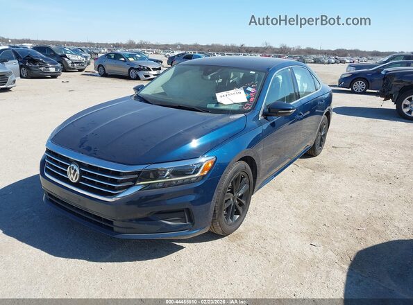 1VWSA7A36LC008806 2020 VOLKSWAGEN PASSAT Синий Передняя левая четверть