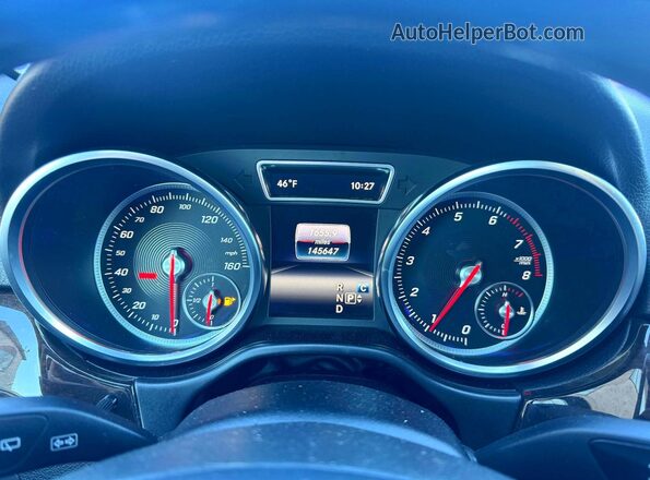 4JGDA5HB7HA820966 2017 MERCEDES-BENZ GLE Черный Вид щитка приборов
