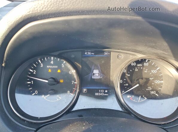 JN8AT2MV9KW374608 2019 NISSAN ROGUE Gray Widok tylnych siedzeń