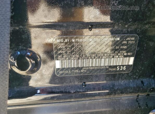 JA4ATWAA9PZ035576 2023 MITSUBISHI ECLIPSE Черный 
