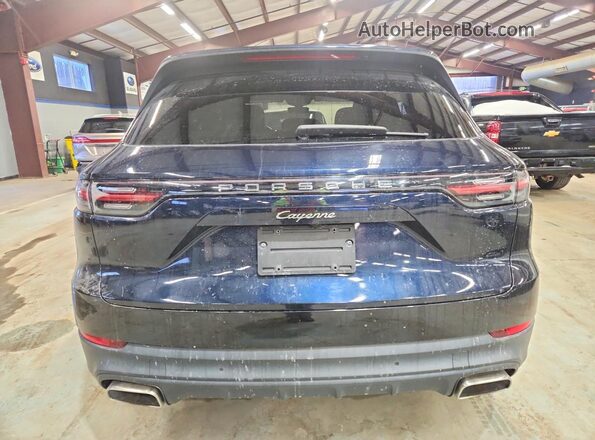 WP1AA2AY6KDA10026 2019 PORSCHE CAYENNE Синий Вид салона спереди