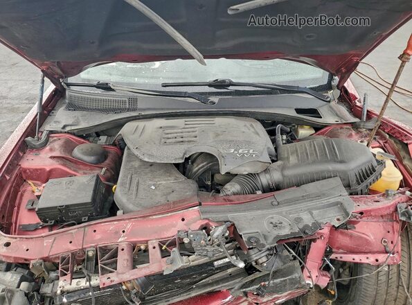 2C3CCABG5KH654015 2019 CHRYSLER 300 Бордовый Вид подкапотного пространства