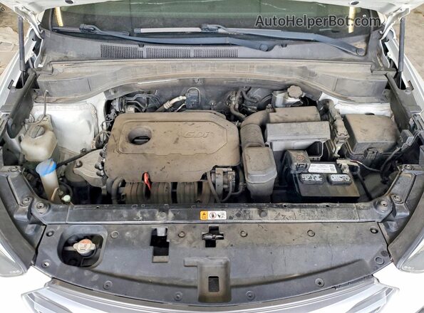 5NMZTDLB7JH095466 2018 HYUNDAI SANTA FE Белый Вид подкапотного пространства