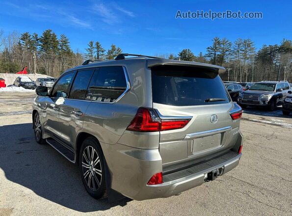 JTJHY7AX1J4257689 2018 LEXUS LX Золотой Передняя правая четверть
