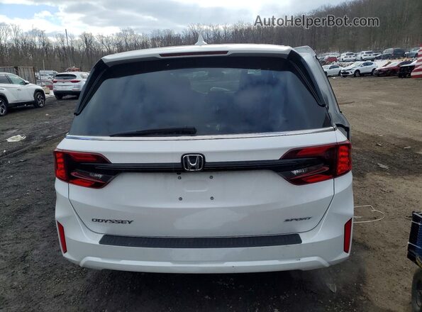 5FNRL6H78SB052080 2025 HONDA ODYSSEY White Widok wnętrza z przodu