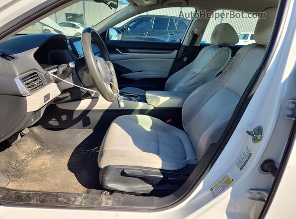 1HGCV1F13KA091896 2019 HONDA ACCORD White წინა პანელის ხედი