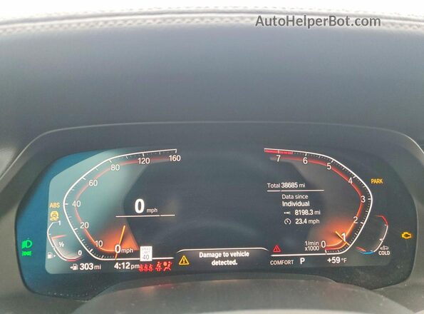 5UXCR4C05LLW63894 2020 BMW X5 White Vista de los asientos traseros