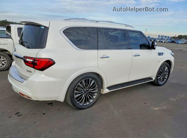 JN8AZ2NF6K9686244 2019 INFINITI QX80 Белый Передняя правая четверть