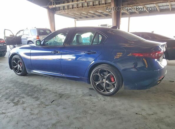 ZARFAEEN3H7530089 2017 ALFA ROMEO GIULIA Синий Задняя правая четверть