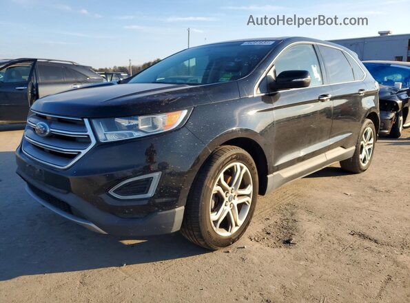 2FMPK3K96GBB13364 2016 FORD EDGE Черный Задняя левая четверть
