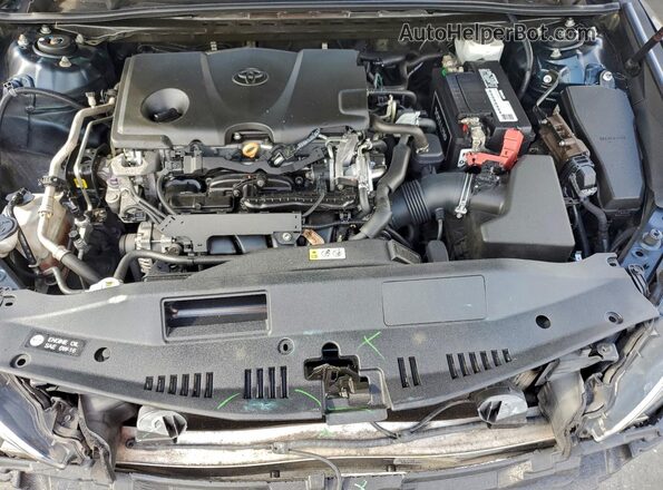 4T1B11HK2KU704600 2019 TOYOTA CAMRY Синий Вид подкапотного пространства