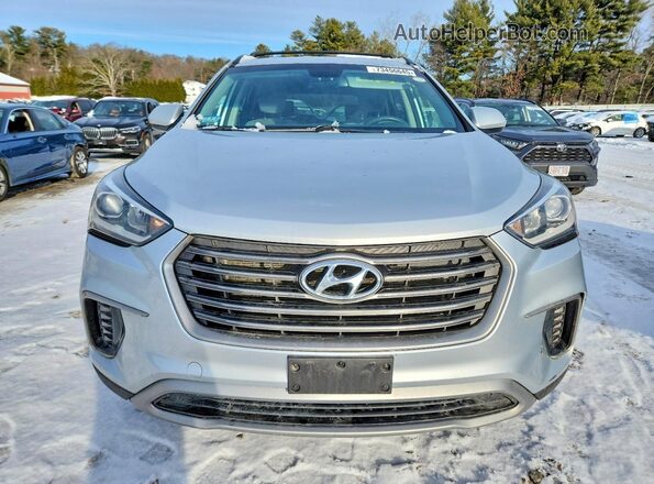 KM8SMDHF0KU304935 2019 HYUNDAI SANTA Серебряный Вид сзади