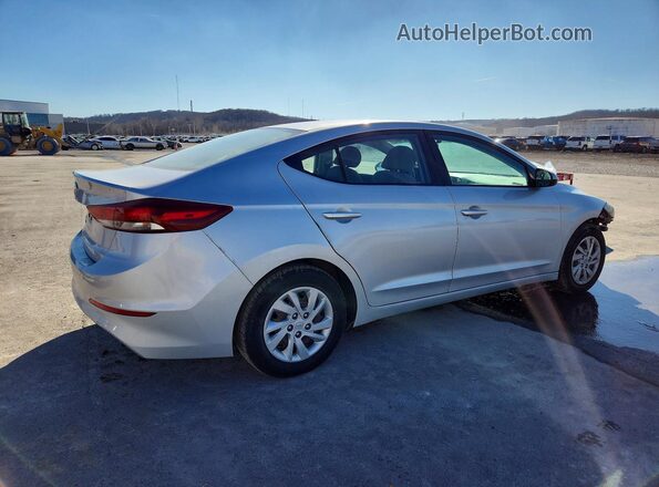 KMHD74LFXJU646141 2018 HYUNDAI ELANTRA Серебряный Передняя правая четверть