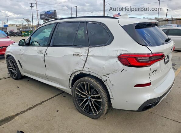5UXCR4C05LLW63894 2020 BMW X5 White Trasero derecho