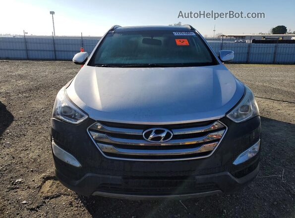 5XYZW4LA9GG346344 2016 HYUNDAI SANTA Silver Widok z tyłu