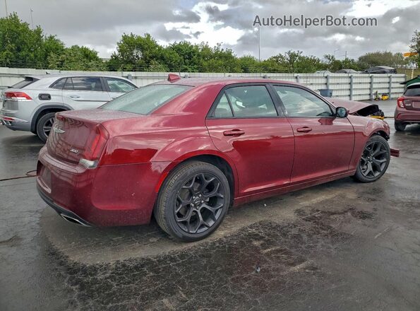 2C3CCABG5KH654015 2019 CHRYSLER 300 Бордовый Передняя правая четверть