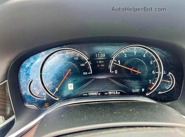 WBA7E4C54JGV23896 2018 BMW OTHER Синий Вид щитка приборов