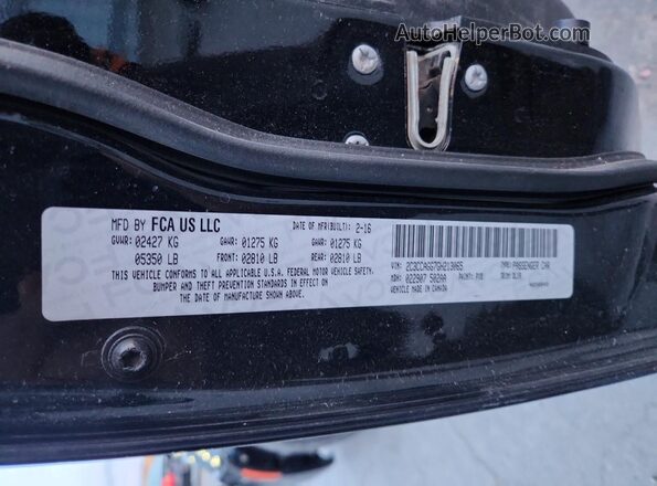 2C3CCAGG7GH213065 2016 CHRYSLER 300 Черный Вид наклейки с VIN-кодом