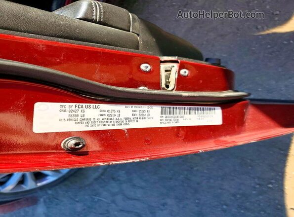 2C3CCARG8GH213105 2016 CHRYSLER 300 Темно-бордовый Вид подкапотного пространства