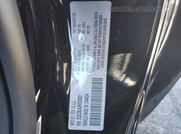 2C3CDBCK0RR200801 2024 DODGE CHARGER Black Вид наклейки з VIN-кодом