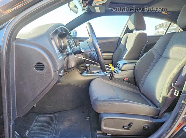 2C3CDXBG0KH720079 2019 DODGE CHARGER Black Вид салону спереду