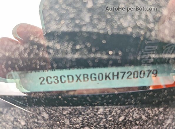 2C3CDXBG0KH720079 2019 DODGE CHARGER Black Вид підкапотного простору
