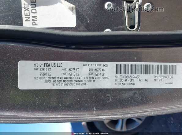 2C3CDXBG2KH744979 2019 DODGE CHARGER Серый Вид подкапотного пространства