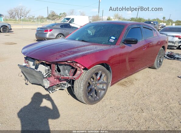 2C3CDXBG2LH132993 2020 DODGE CHARGER Темно-бордовый Передняя левая четверть
