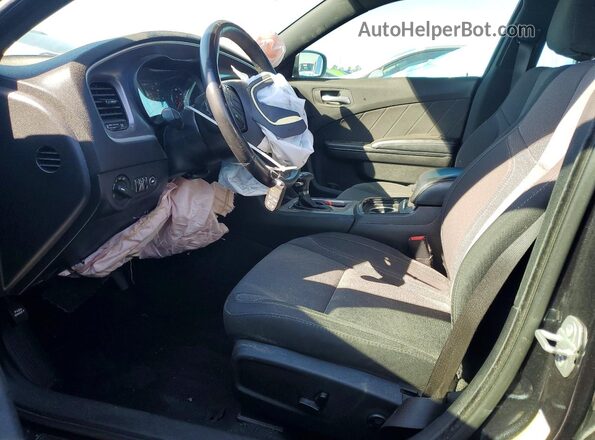 2C3CDXBG5KH614873 2019 DODGE CHARGER Gray Widok wnętrza z przodu