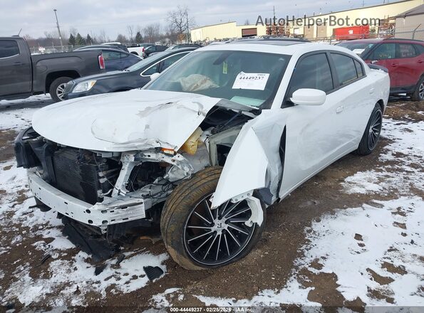 2C3CDXBG6KH636588 2019 DODGE CHARGER Белый Передняя левая четверть