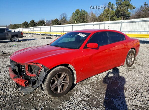 2C3CDXBG7KH748199 2019 DODGE CHARGER Red წინა მარცხენა ხედი სამი მეოთხედიდან