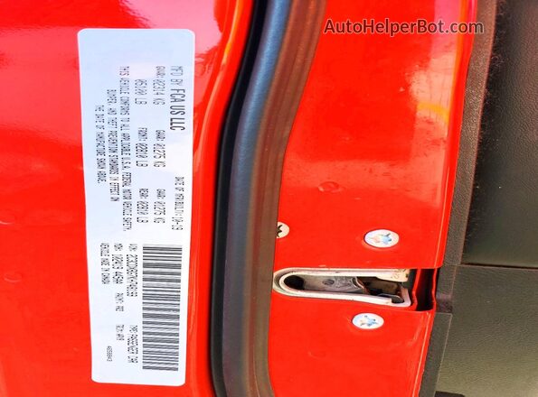 2C3CDXBG7KH748199 2019 DODGE CHARGER Red ძრავის განყოფილების ხედი