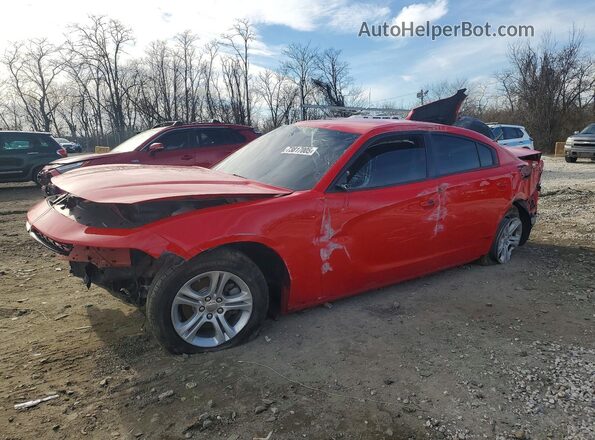 2C3CDXBG8NH255510 2022 DODGE CHARGER Красный Передняя левая четверть