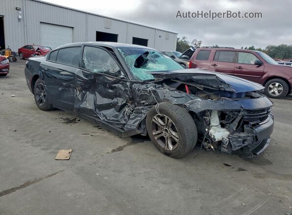 2C3CDXBG9LH207446 2020 DODGE CHARGER Черный Передняя правая четверть