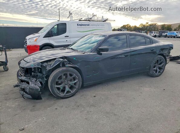2C3CDXBG9MH543583 2021 DODGE CHARGER Черный Передняя левая четверть