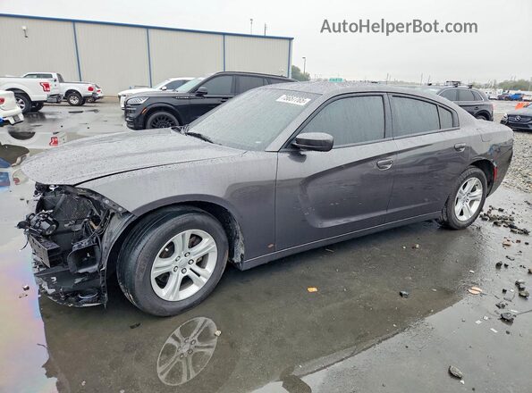 2C3CDXBGXKH707646 2019 DODGE CHARGER Gray წინა მარცხენა ხედი სამი მეოთხედიდან