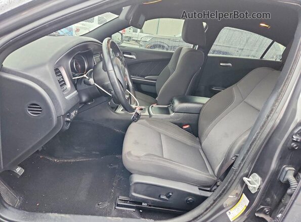 2C3CDXBGXKH707646 2019 DODGE CHARGER Gray წინა სალონის ხედი