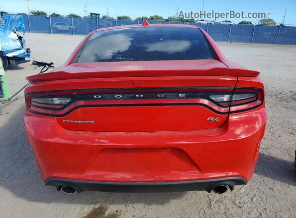 2C3CDXCT0KH630152 2019 DODGE CHARGER Red უკანა ხედი