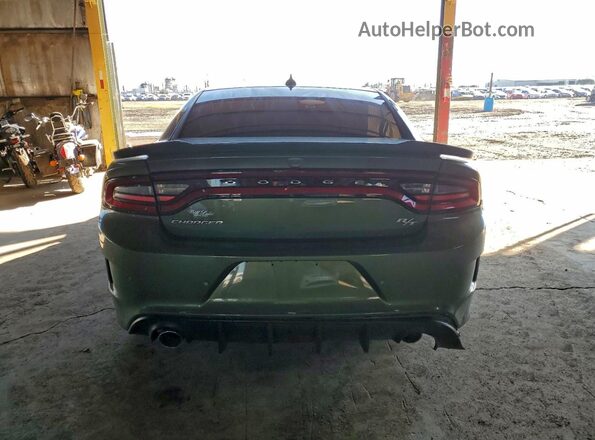 2C3CDXCT5KH726696 2019 DODGE CHARGER Зеленый Вид сзади
