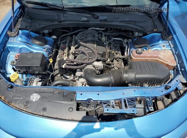 2C3CDXCT7GH120811 2016 DODGE CHARGER Синий Вид задней части салона