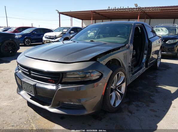 2C3CDXCTXGH104649 2016 DODGE CHARGER Gray Przód lewy
