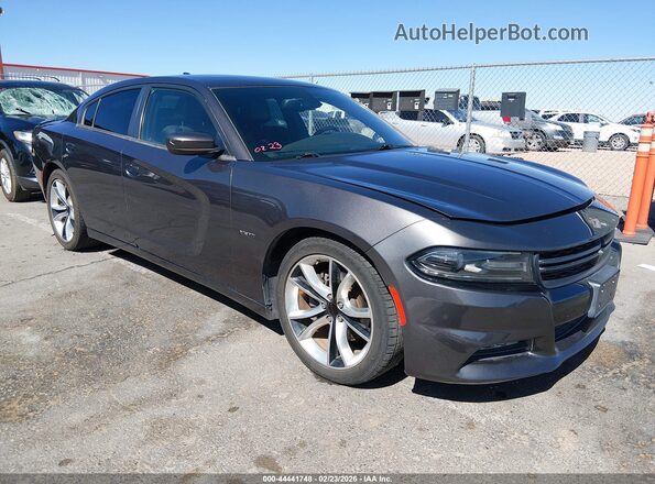 2C3CDXCTXGH104649 2016 DODGE CHARGER Gray Przód prawy