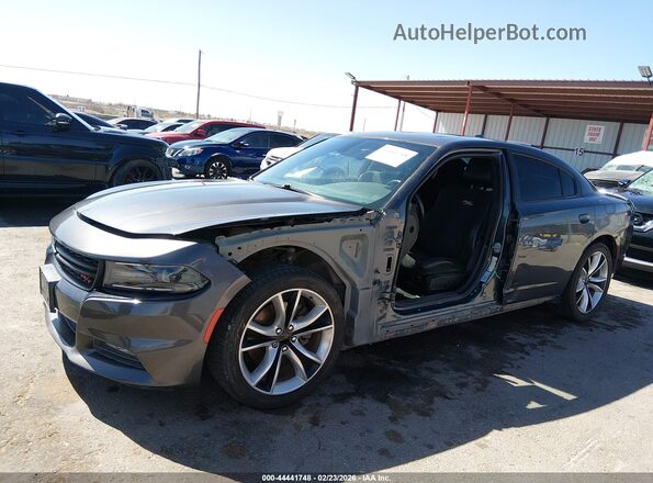 2C3CDXCTXGH104649 2016 DODGE CHARGER Gray Widok wnętrza 360 stopni