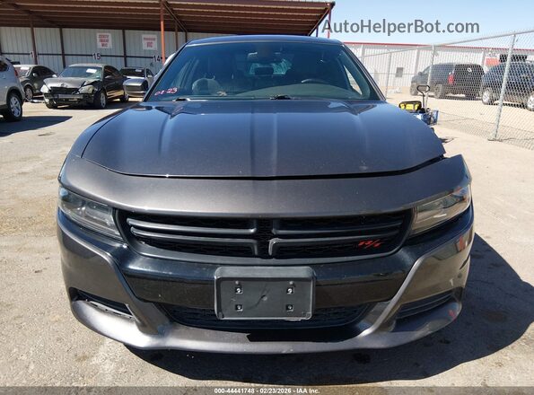 2C3CDXCTXGH104649 2016 DODGE CHARGER Gray Widok zestawu wskaźników