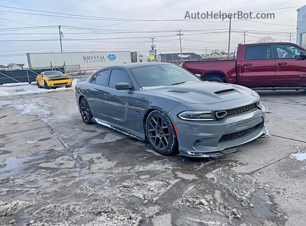2C3CDXGJ1KH662732 2019 DODGE CHARGER Серый Передняя левая четверть