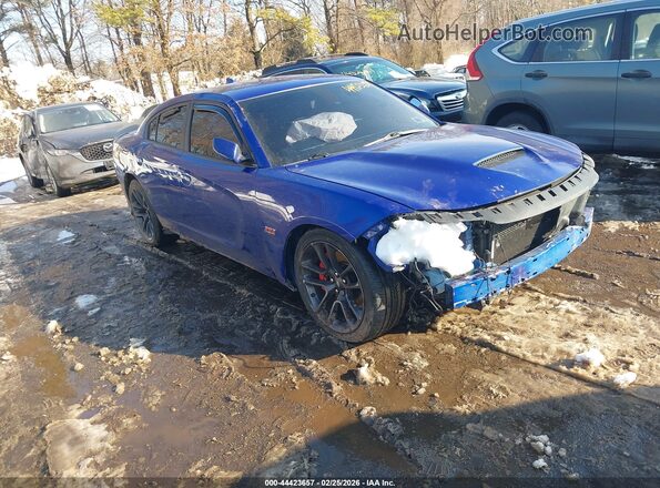 2C3CDXGJ1NH164051 2022 DODGE CHARGER Синий Передняя правая четверть