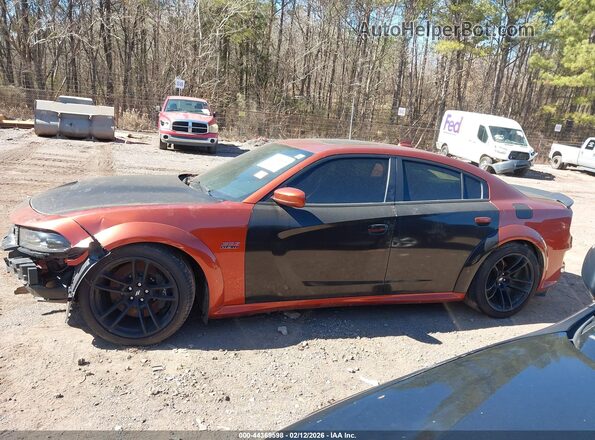 2C3CDXGJ4MH587866 2021 DODGE CHARGER Оранжевый Панорамный вид салона 360°