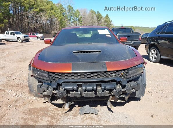 2C3CDXGJ4MH587866 2021 DODGE CHARGER Оранжевый Вид щитка приборов