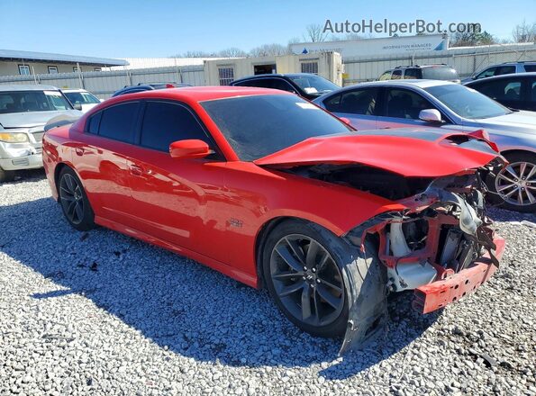 2C3CDXGJ7KH506114 2019 DODGE CHARGER Красный Передняя правая четверть