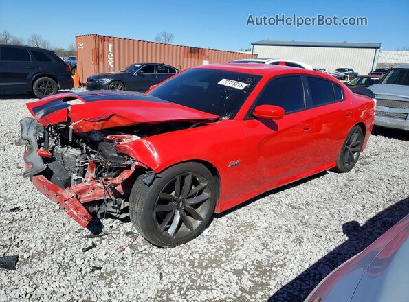 2C3CDXGJ7KH506114 2019 DODGE CHARGER Красный Передняя левая четверть
